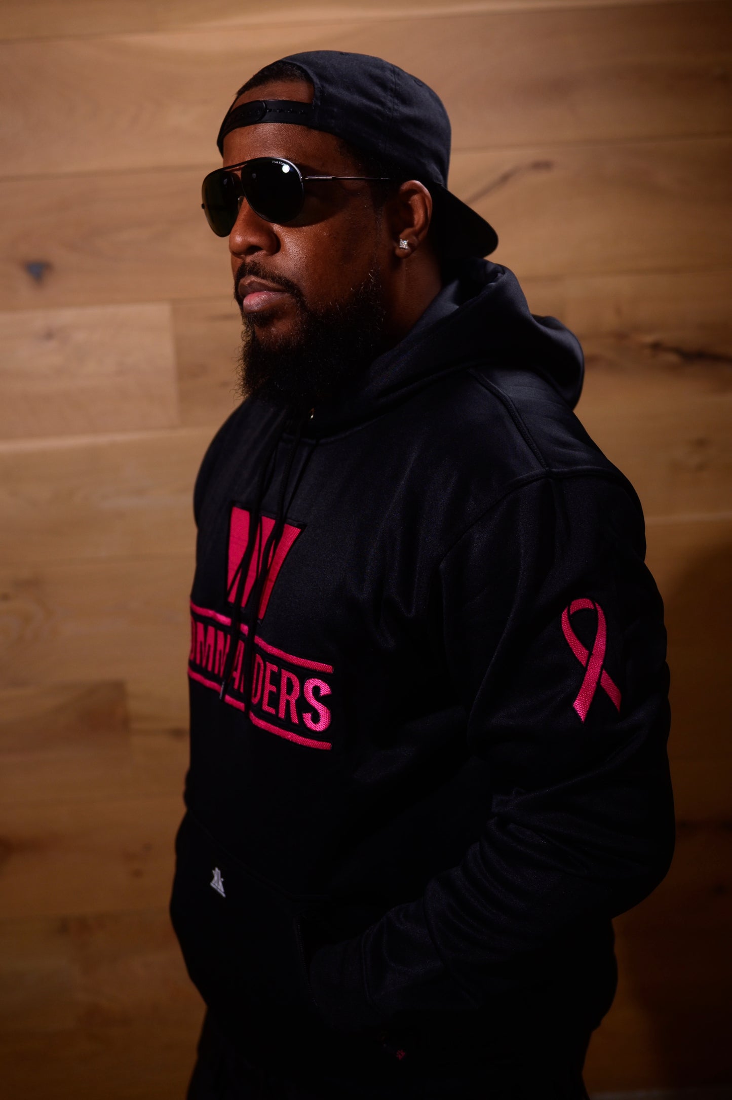 🎗️ Raise Hail Against Cancer – Commanders Edition Hoodie