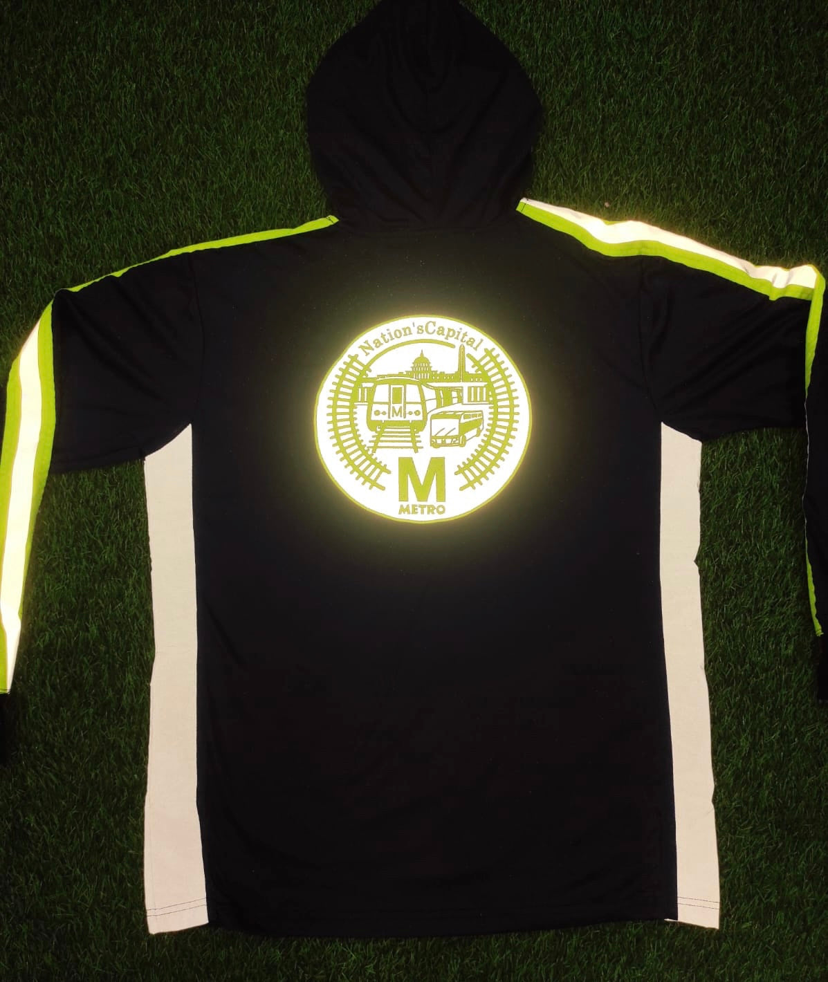 MetroFlex Reflective Lightweight Hoodie (Black)
