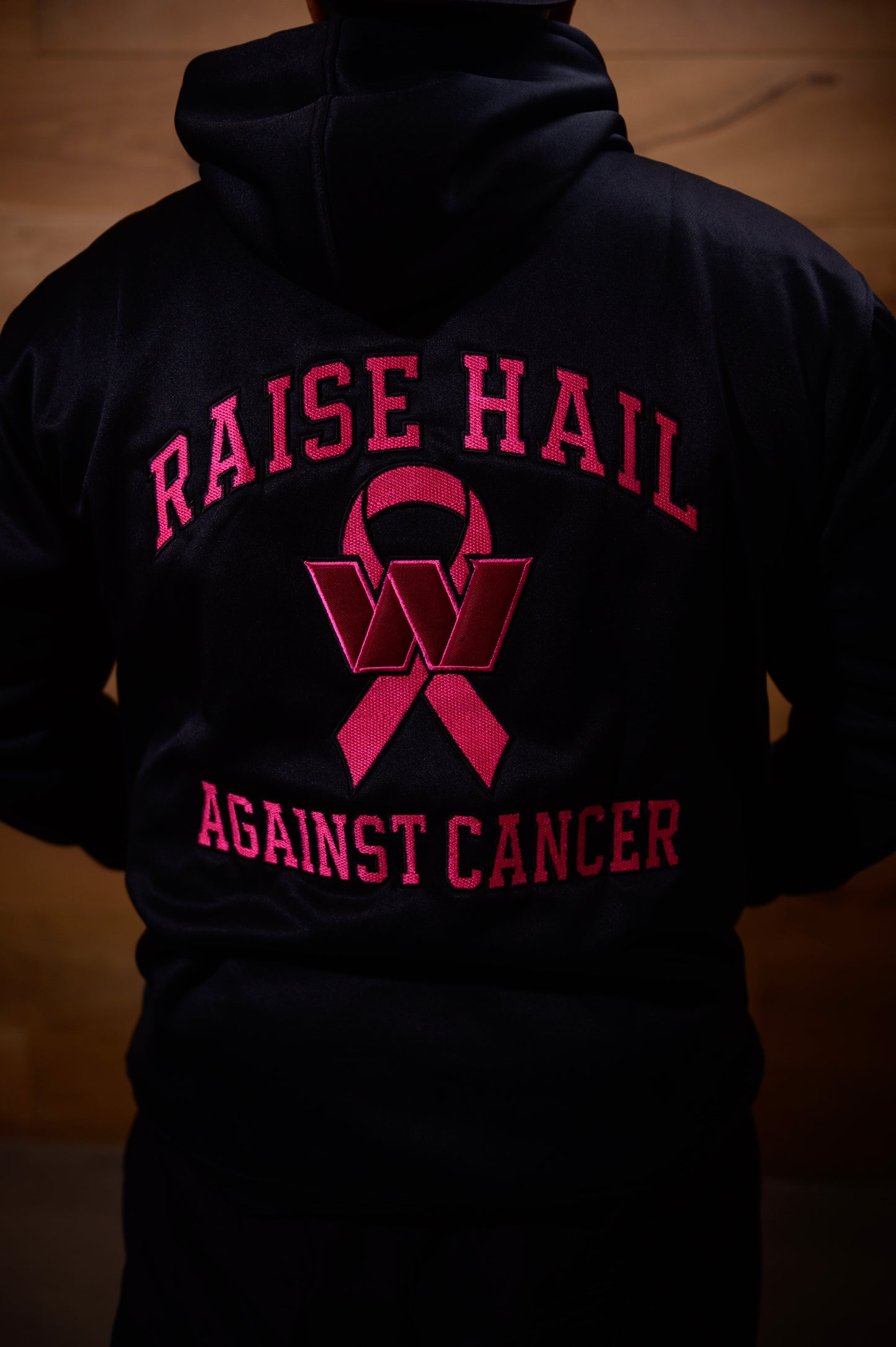 🎗️ Raise Hail Against Cancer – Commanders Edition Hoodie