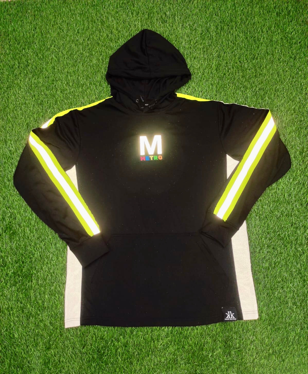 MetroFlex Reflective Lightweight Hoodie (Black)