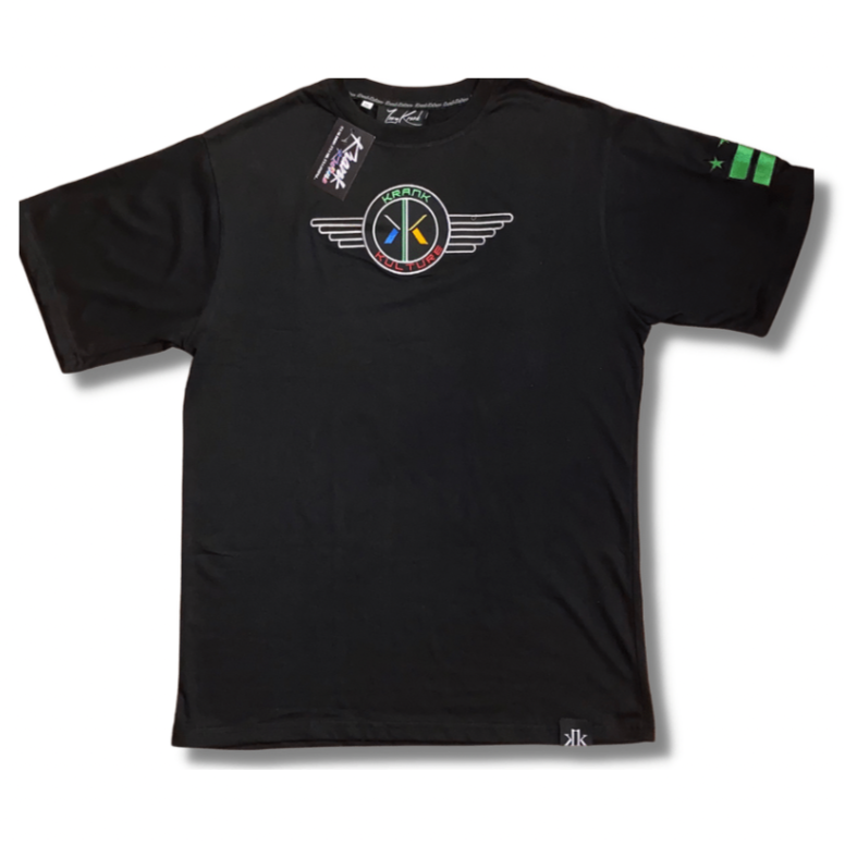 Krank Kulture With "Eagle Fly" Logo T-Shirt - (Black)