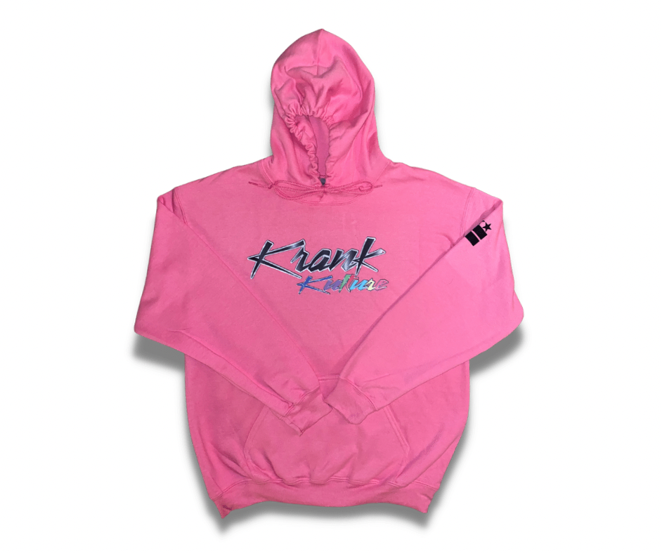 Krank Kulture "Official Krank" Unisex Pullover Hoodie - Azalea