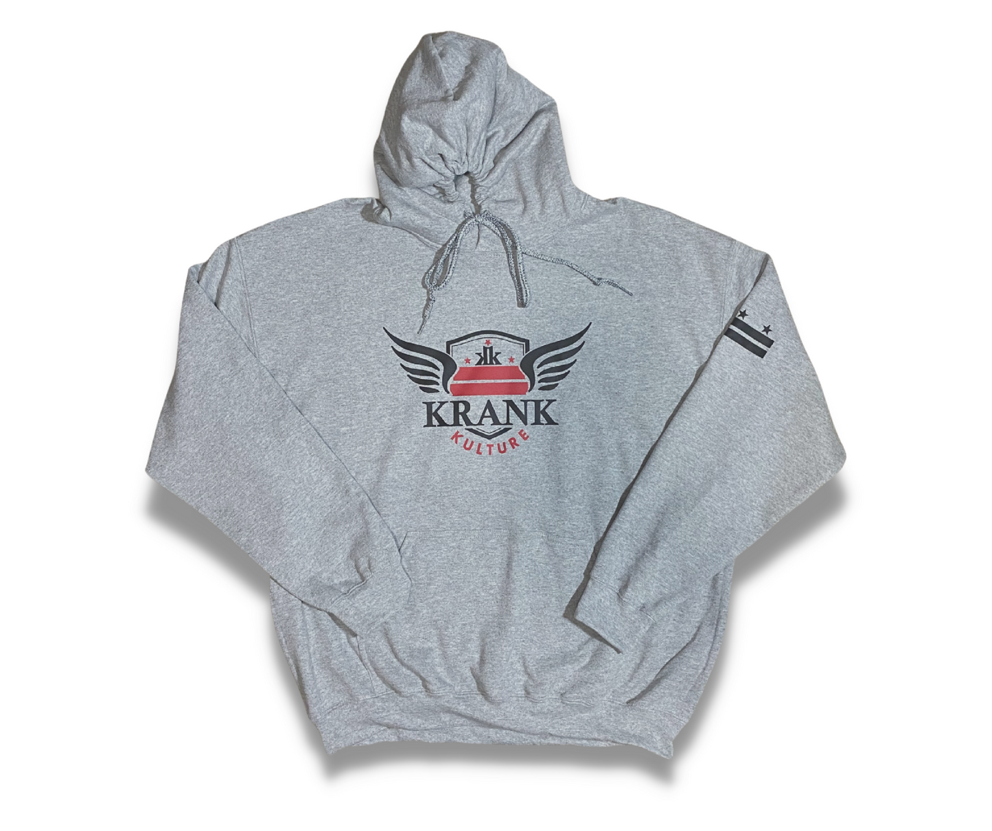 Krank Kulture "Royal Krank" Unisex Pullover Hoodie - Grey