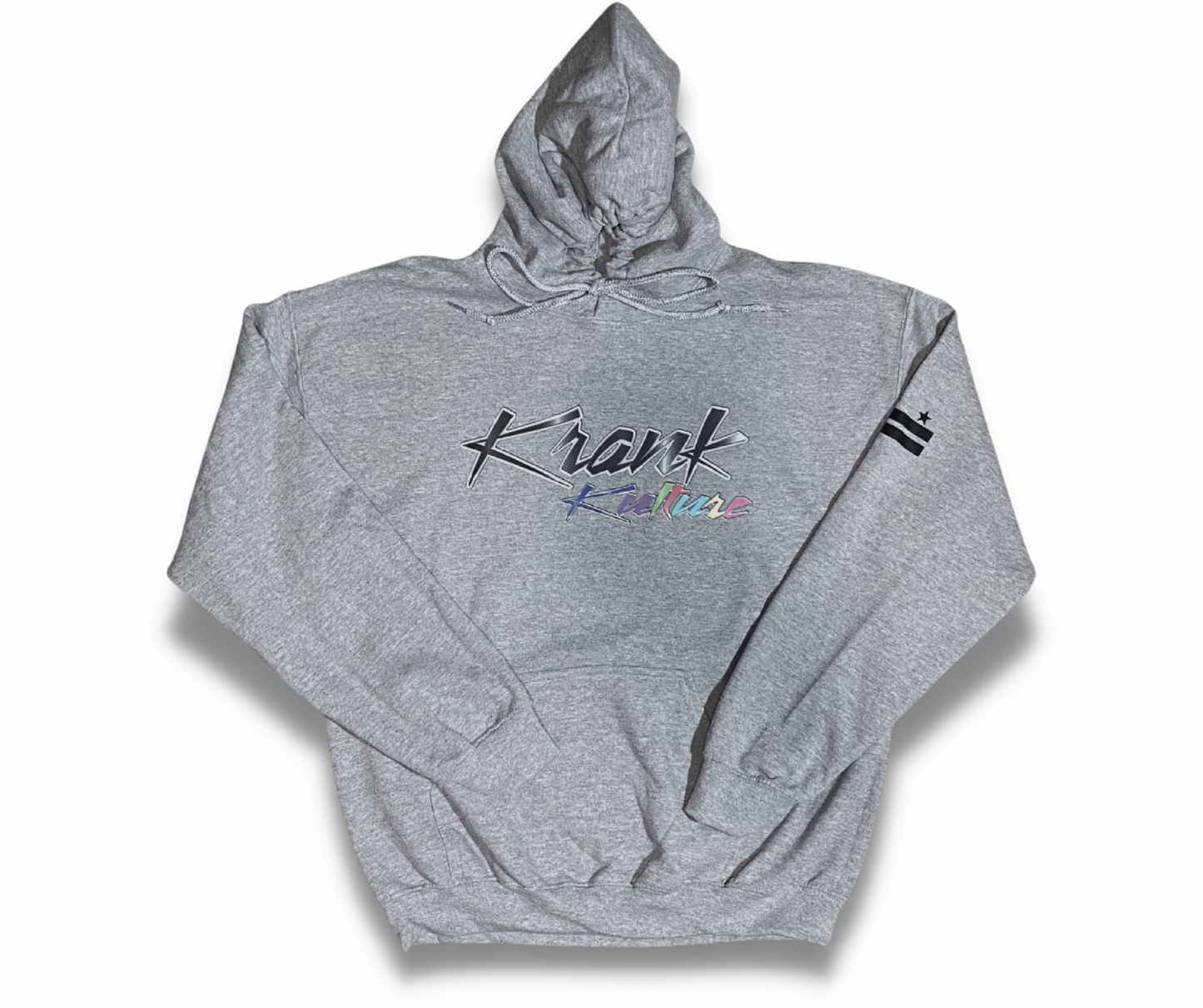 Krank Kulture "Official Krank" Unisex Pullover Hoodie - Grey