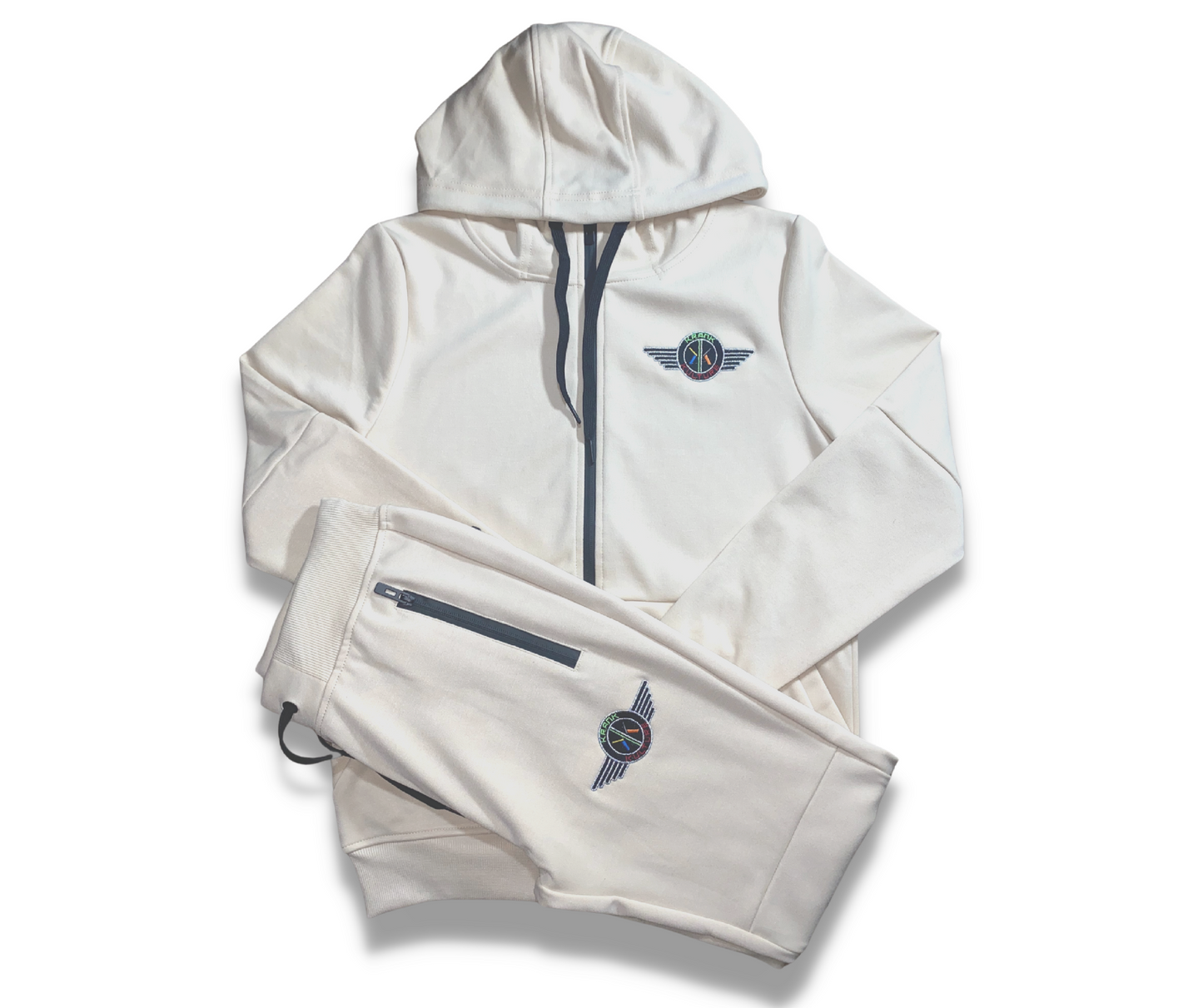 Krank Kulture "Eagle Fly" Logo Tech-Suit - (Sand) - Women