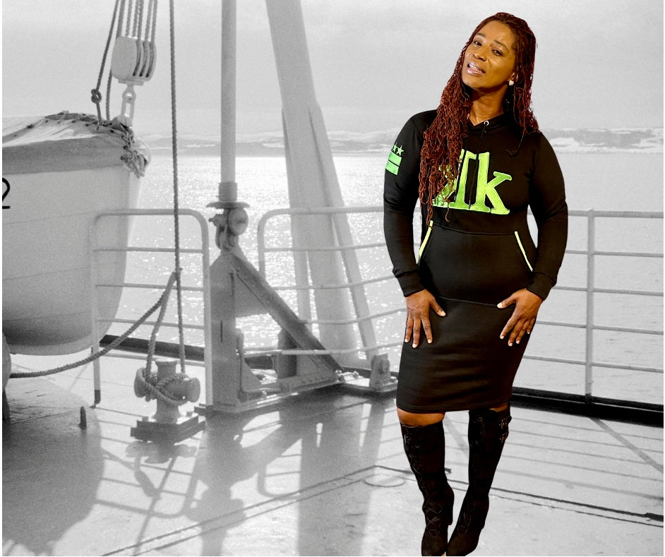 Krank Kulture "Special K's" Logo Hooded Dress - (Black)
