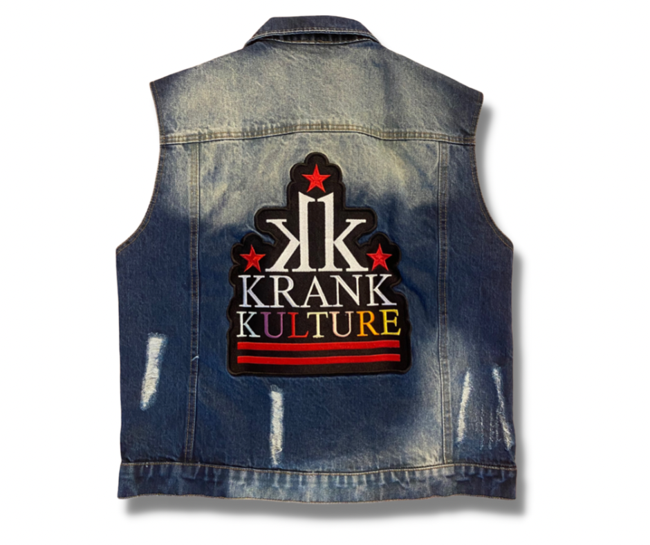 Krank Kulture “Bars & Stars” Jean Vest