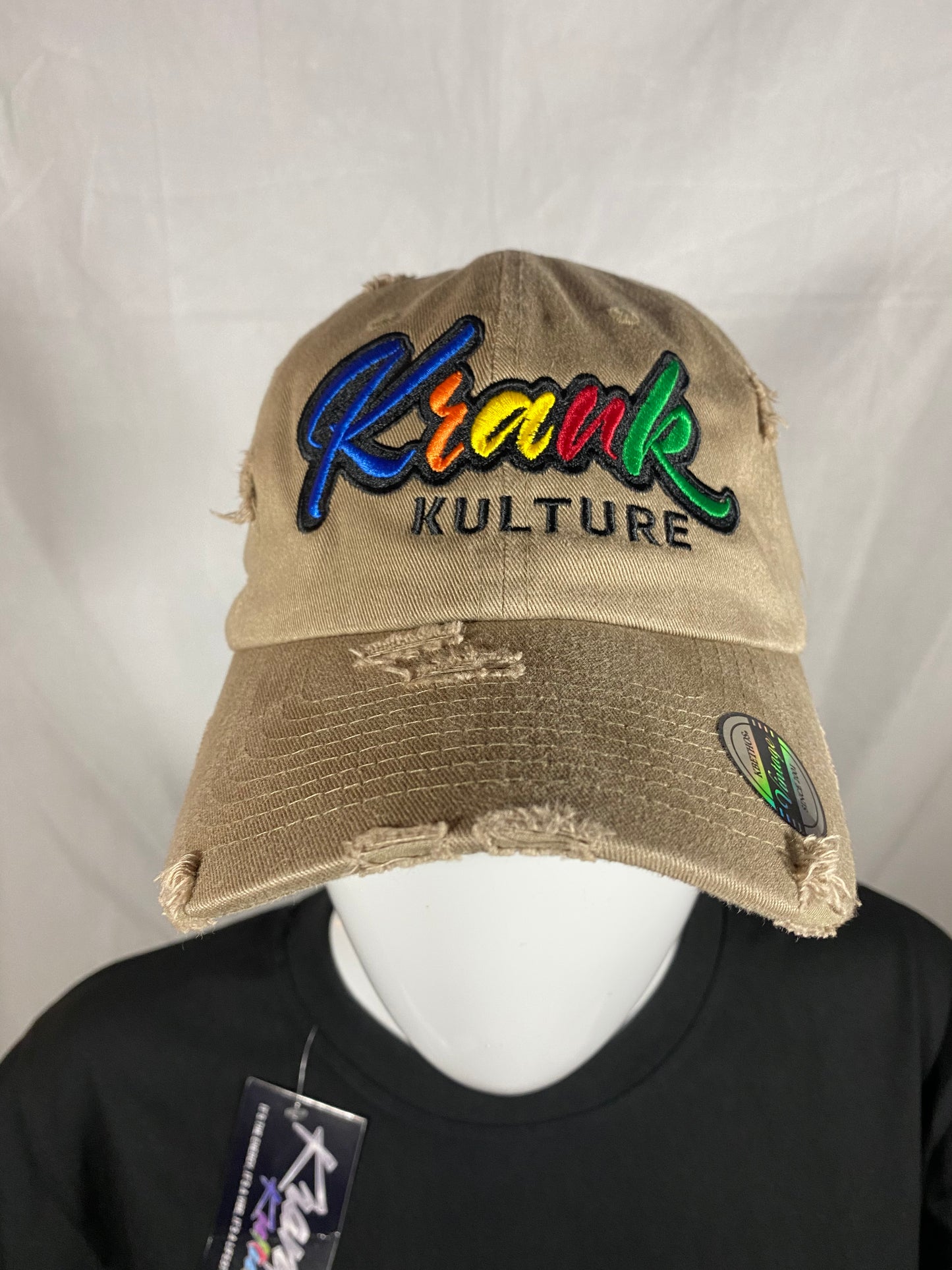 Krank Kulture “Keep It Funky” Distressed Dad Cap