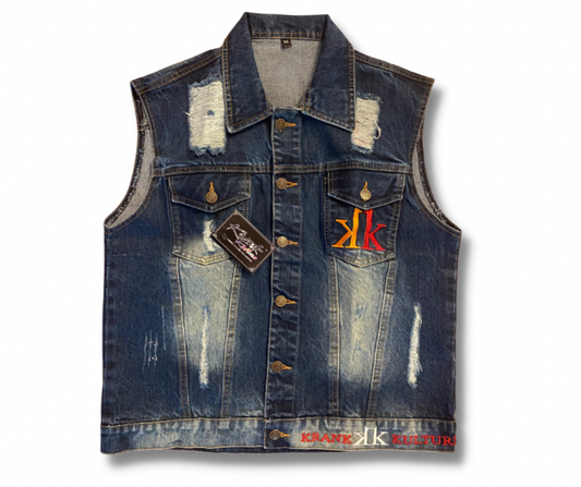 Krank Kulture “Bars & Stars” Jean Vest
