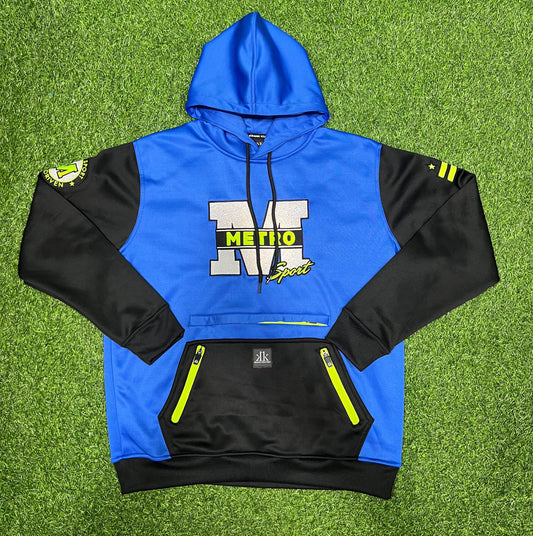 Metro Sport “Elite Voltage” Hoodie
– Royal Blue/Black