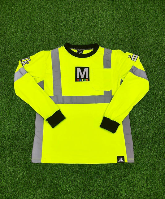 Metro New Long Sleeve High Visibility Safety Shirt