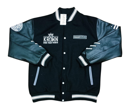 Krank Kulture Navigator Varsity Jacket – Don the Krown Edition