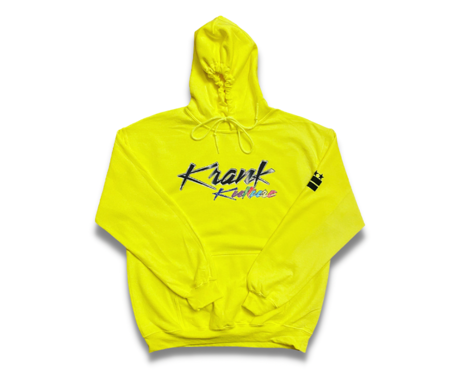 Krank Kulture "Official Krank" Unisex Pullover Hoodie - Yellow