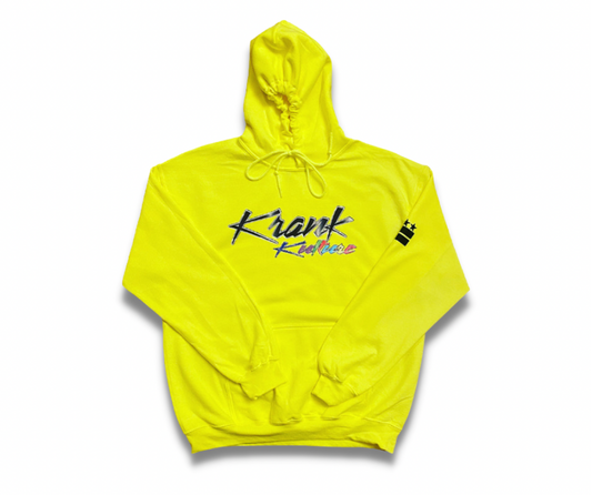 Krank Kulture "Official Krank" Unisex Pullover Hoodie - Yellow