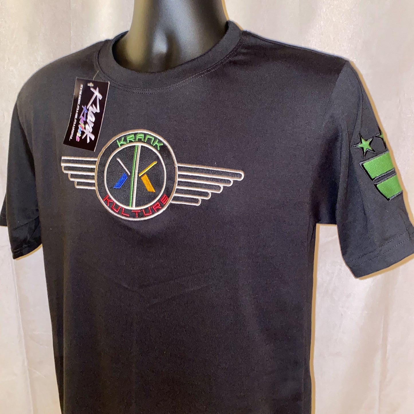 Krank Kulture With "Eagle Fly" Logo T-Shirt - (Black)