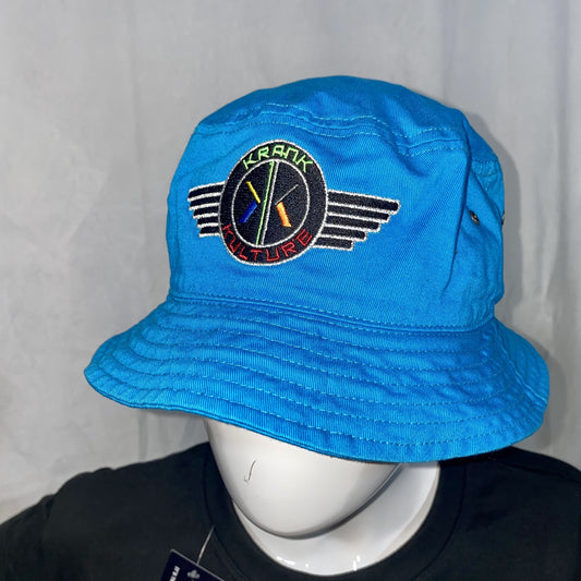 Krank Kulture Eagle Fly Bucket Hat - (Blue)