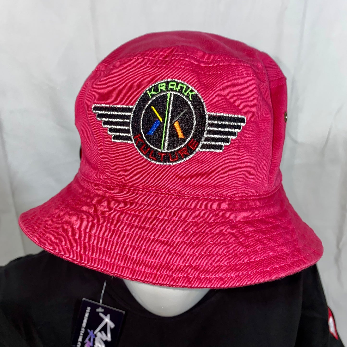 Krank Kulture Eagle Fly Bucket Hat - (Pink)