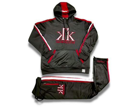 Krank Kulture "Special K's" Logo Sweatsuit - Black/Red